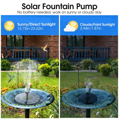Peachlife™ Solar Garden Fountain – Eco-Friendly Outdoor Water Feature