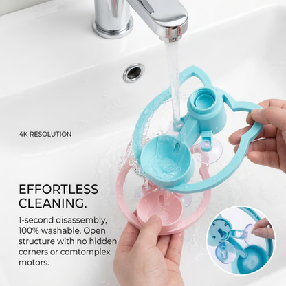 🔥Eco-Friendly Pet Waterer: Use Your Own Bottle! 3-Second Quick Clean Gravity Water Bowl for Small Dogs & Cats, Mess-Free & Anti-Tip Design.