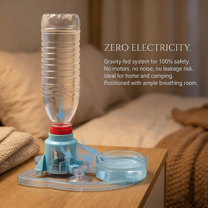 🔥Eco-Friendly Pet Waterer: Use Your Own Bottle! 3-Second Quick Clean Gravity Water Bowl for Small Dogs & Cats, Mess-Free & Anti-Tip Design.